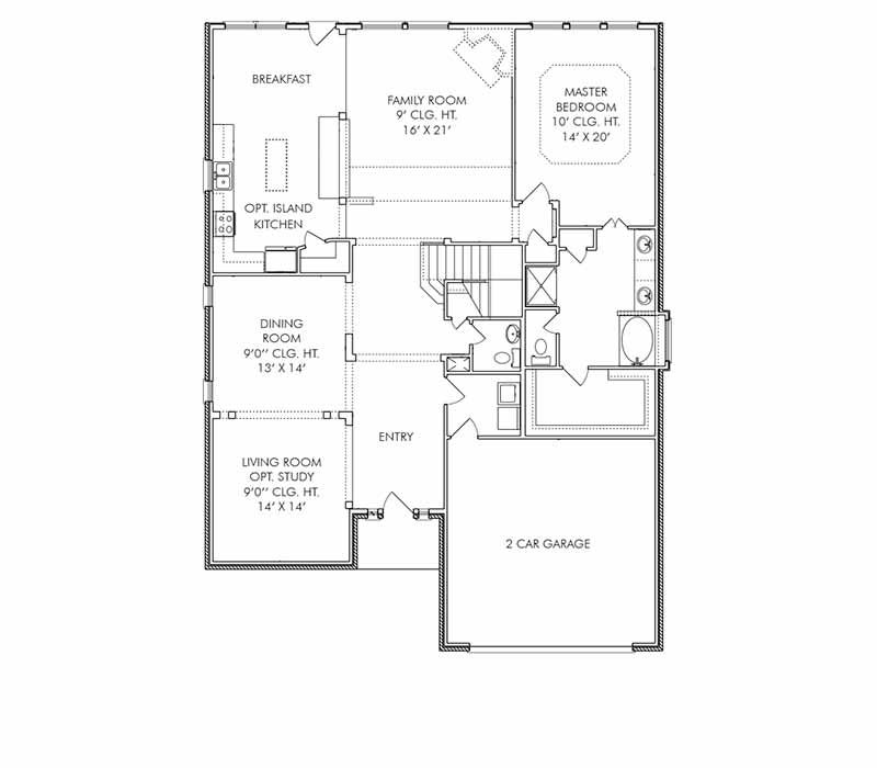 The Cambridge Floor Plan - First Floor